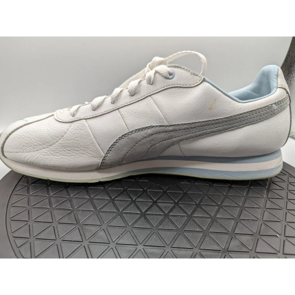 Women Size 11 PUMA TURIN light blue fog and white 342381